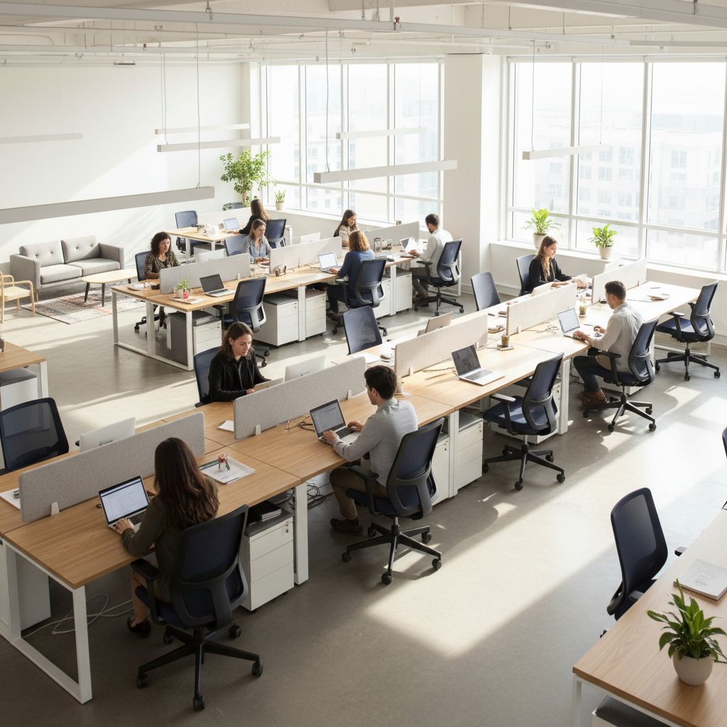 Loqici office furniture showroom in London